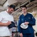 Jason Varitek Tours USS Arlington