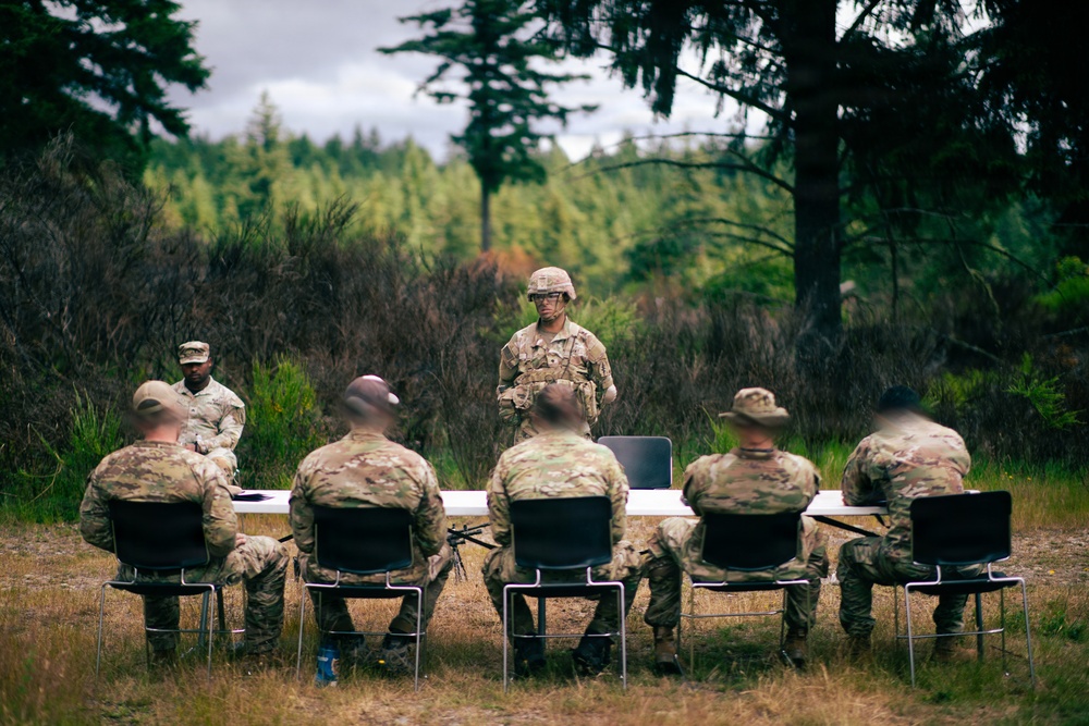 1st Special Forces Group (Airborne) conducts a field promotion board