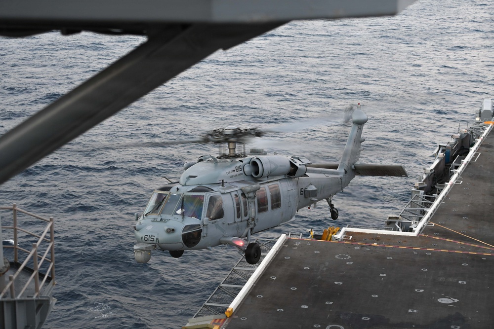 USS Carl Vinson (CVN 70) conducts flight operations