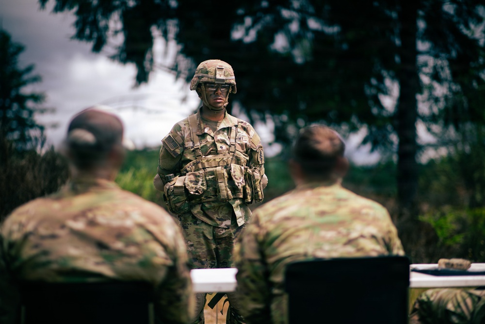 1st Special Forces Group (Airborne) conducts a field promotion board