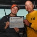 USS Carl Vinson (CVN 70) awards Gold Eagle of the Day