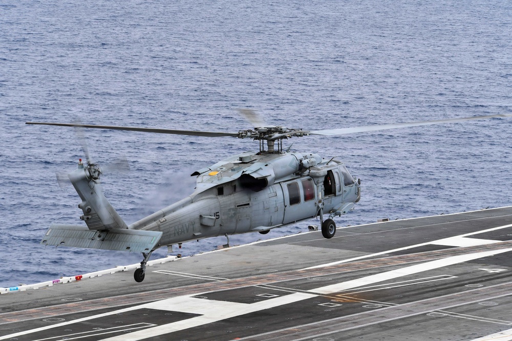 USS Carl Vinson (CVN 70) conducts flight operations