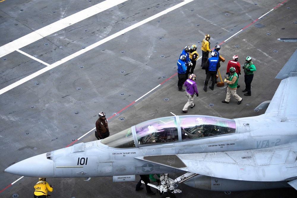 USS Carl Vinson (CVN 70) conducts flight operations