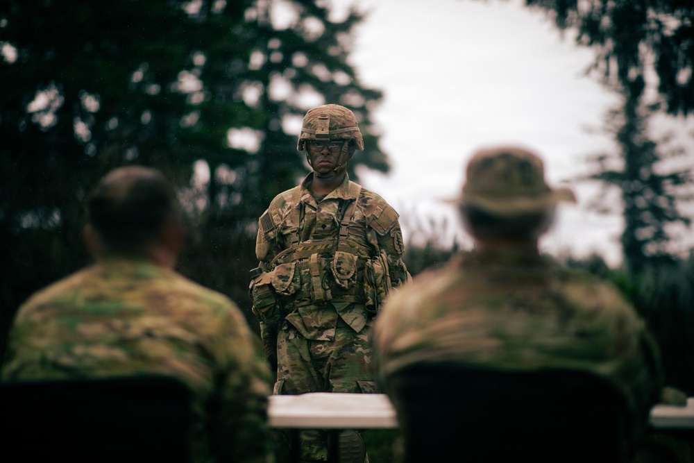 1st Special Forces Group (Airborne) conducts a field promotion board
