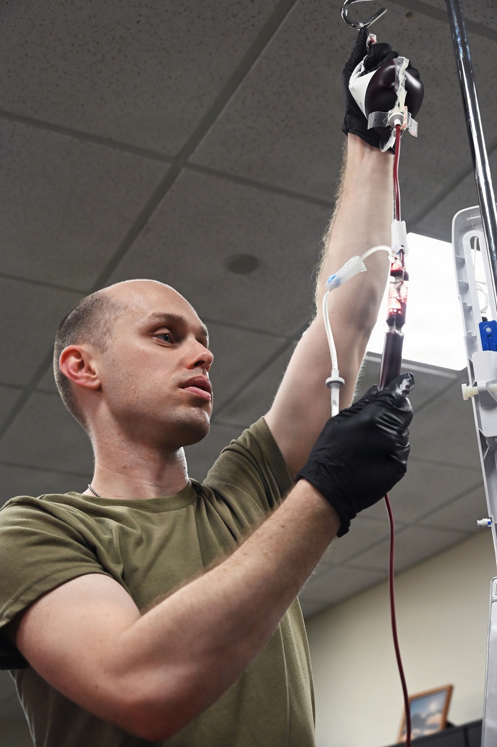 119th Wing medic trains for walking blood bank