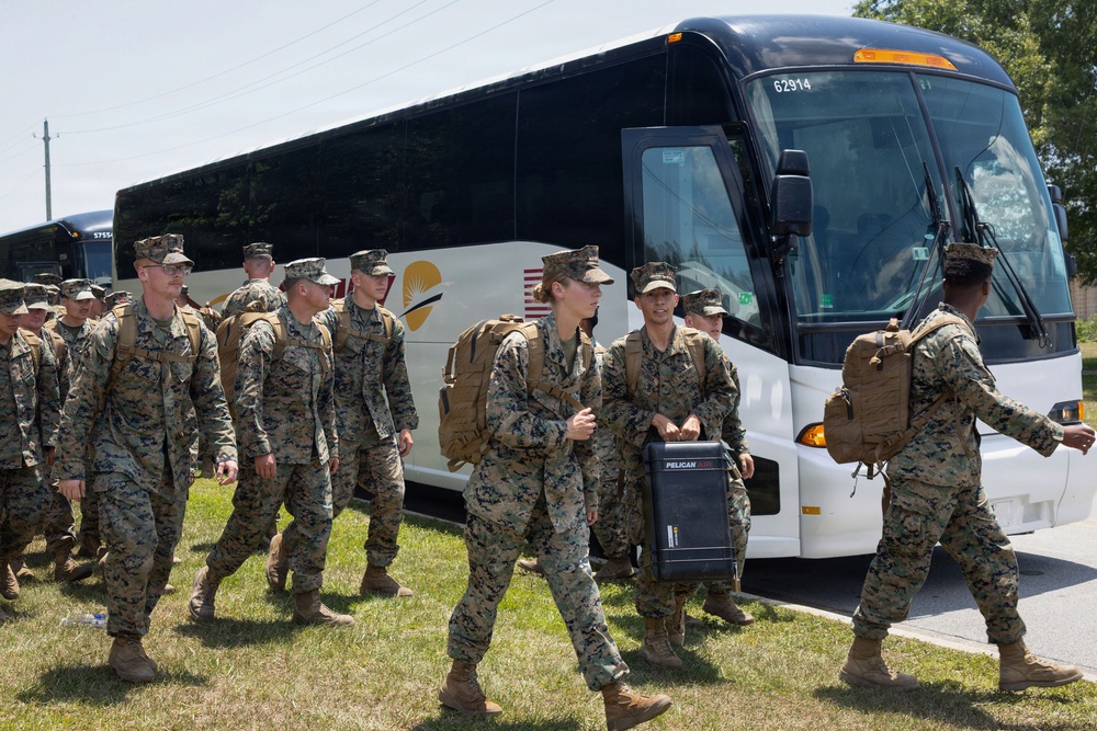 CLB-24 Marines and Sailors Return to Camp Lejeune after Deployment