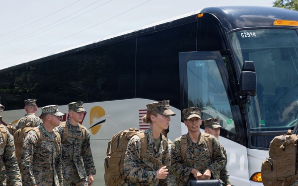 CLB-24 Marines and Sailors Return to Camp Lejeune after Deployment