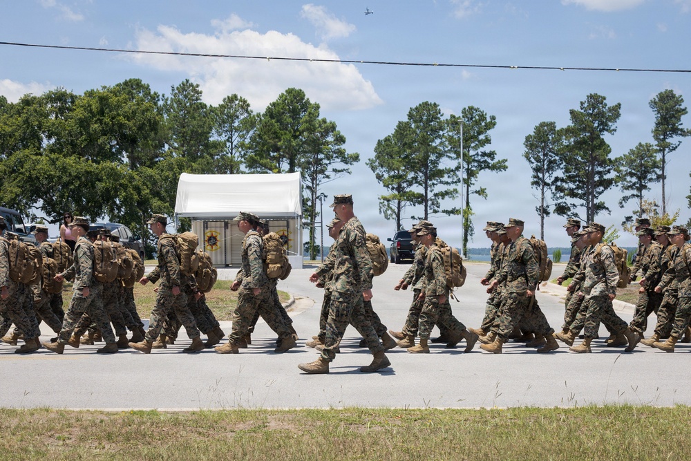 CLB-24 Marines and Sailors Return to Camp Lejeune after Deployment