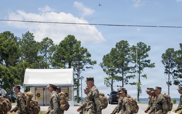 CLB-24 Marines and Sailors Return to Camp Lejeune after Deployment