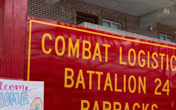 CLB-24 Marines and Sailors Return to Camp Lejeune after Deployment