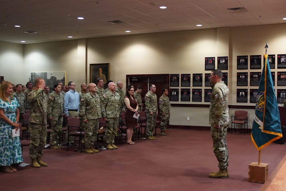 U.S. Army SATMO hold Change of Responsibility Ceremony