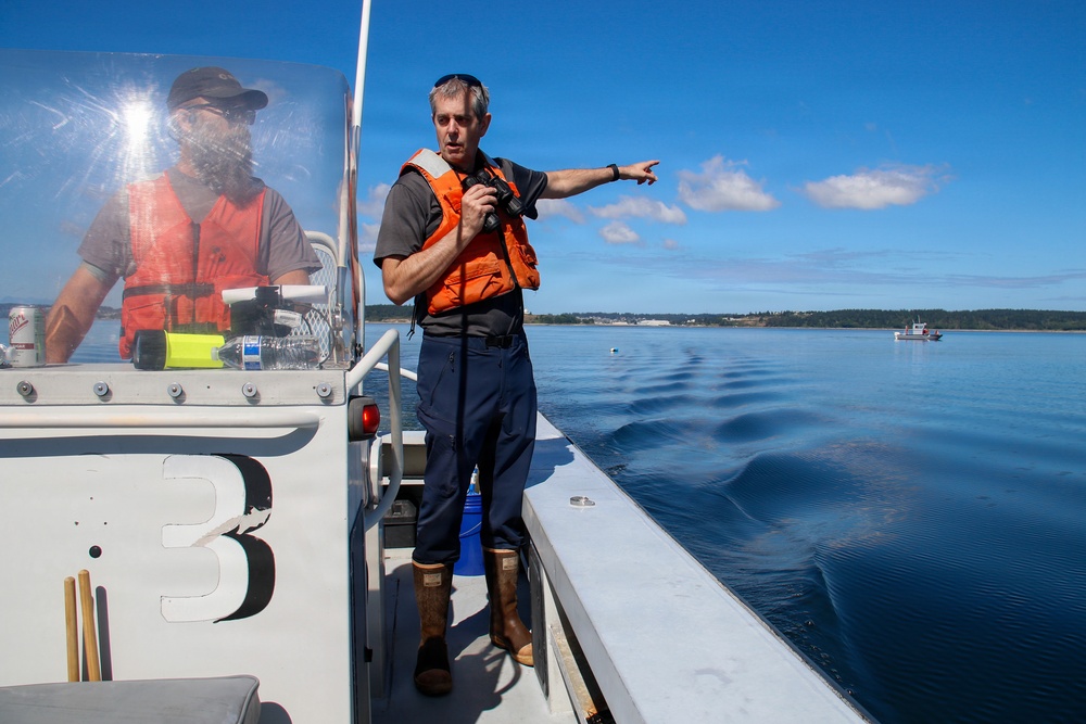 U.S. Navy wildlife monitoring survey team