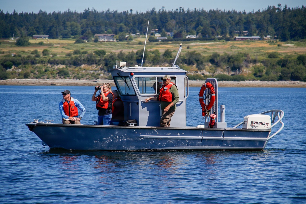 U.S. Navy wildlife monitoring survey team