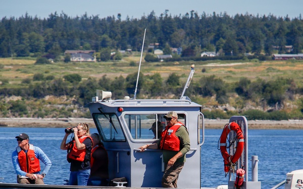 U.S. Navy wildlife monitoring survey team