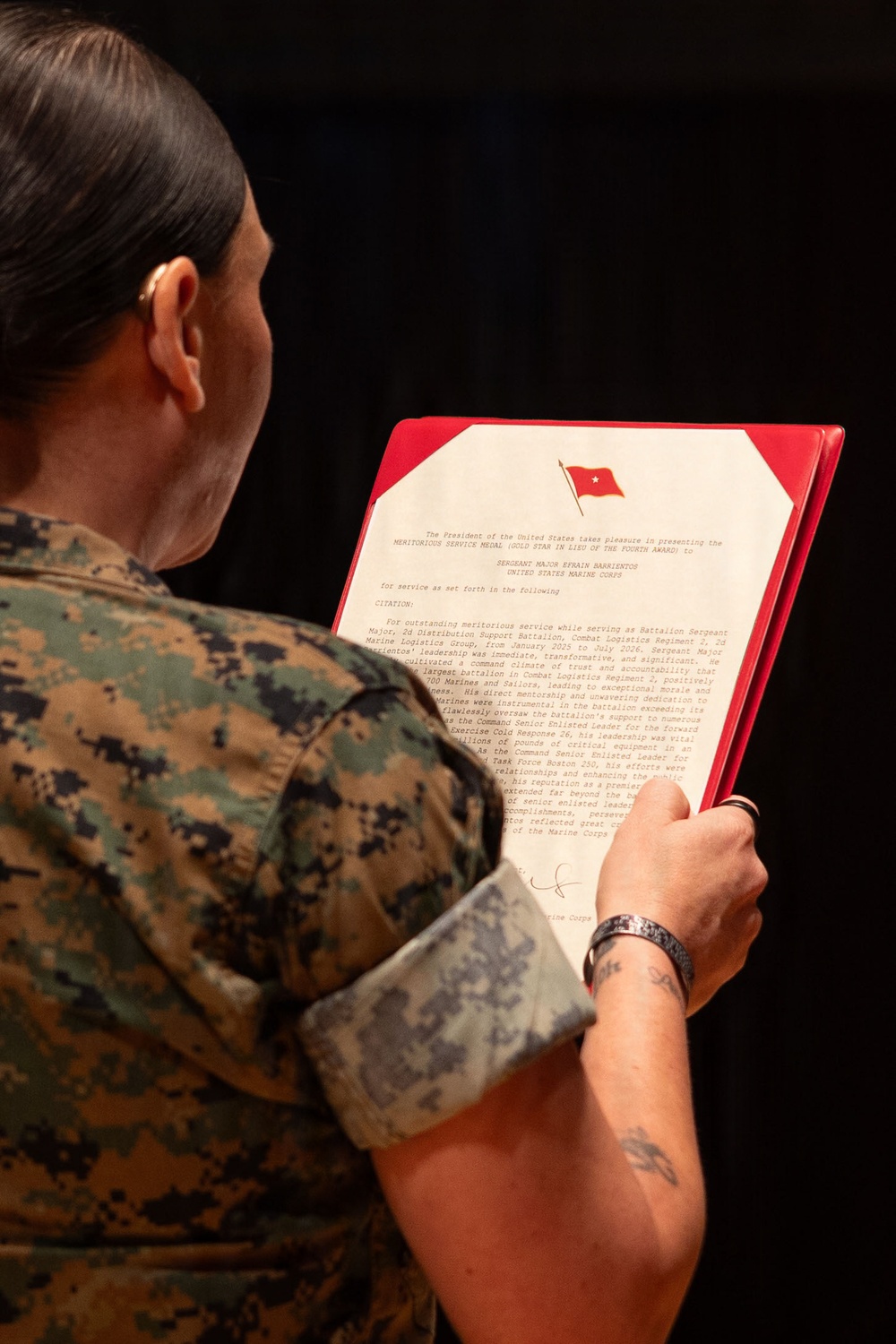 2nd Distribution Support Battalion Relief and Appointment Ceremony