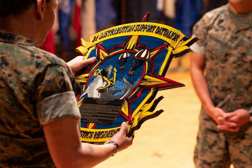 2nd Distribution Support Battalion Relief and Appointment Ceremony