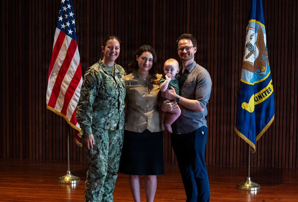 US Navy Band Pinning Ceremony