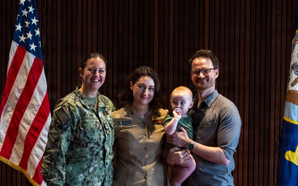 US Navy Band Pinning Ceremony