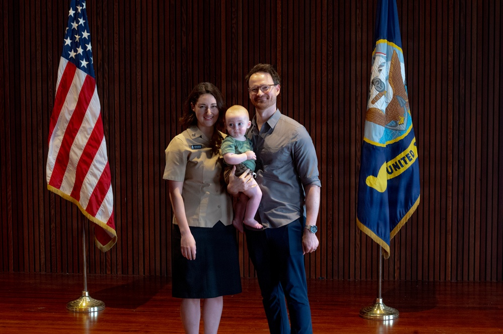 US Navy Band Pinning Ceremony