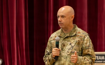 82nd Training Wing Leadership Connects With Personnel During Commander’s Call