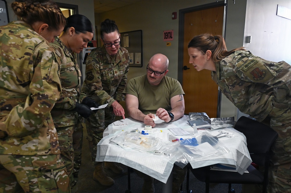 119th Airmen Use EldonCard Test Kits