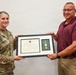 Tulsa District Commander presents public service medal to OHP retiree
