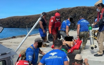129th Rescue Wing saves Mexican fisherman at sea