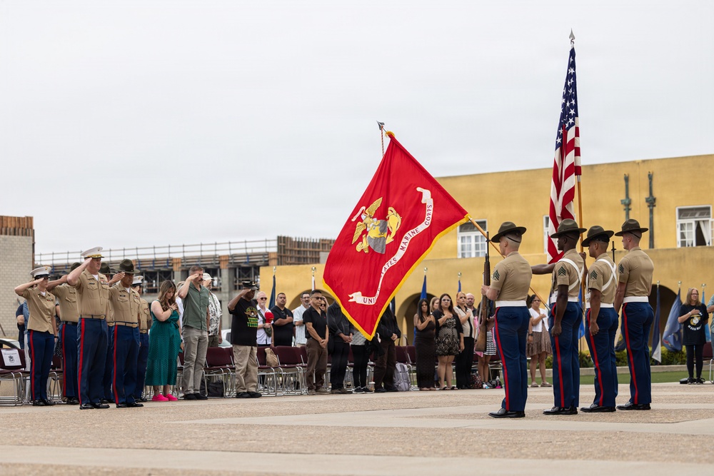 Lima Company Morning Colors Ceremony