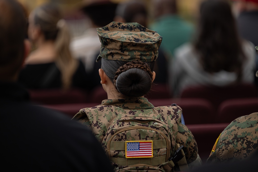 Lima Company Morning Colors Ceremony
