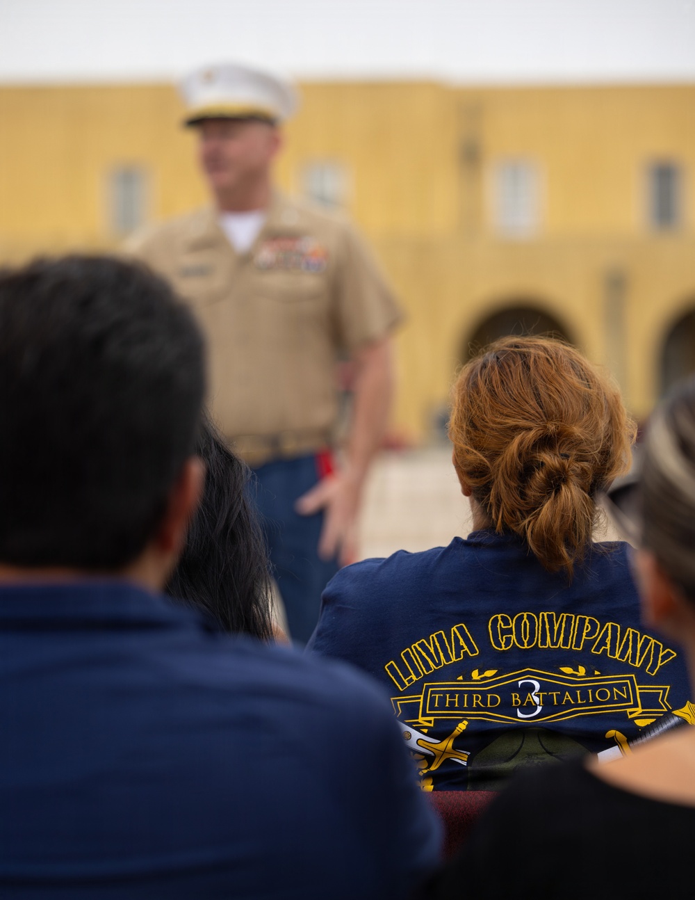 Lima Company Morning Colors Ceremony