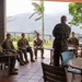 Maj. Gen. Jarrard Speaks With Marine at U.S. Embassy Caracas