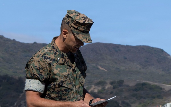 1st Battalion,1st Marine Regiment, hosts a relief and appointment ceremony