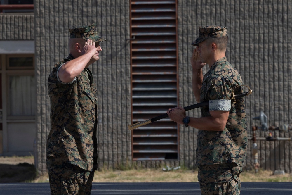 1st Battalion,1st Marine Regiment, hosts a relief and appointment ceremony