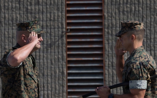 1st Battalion,1st Marine Regiment, hosts a relief and appointment ceremony
