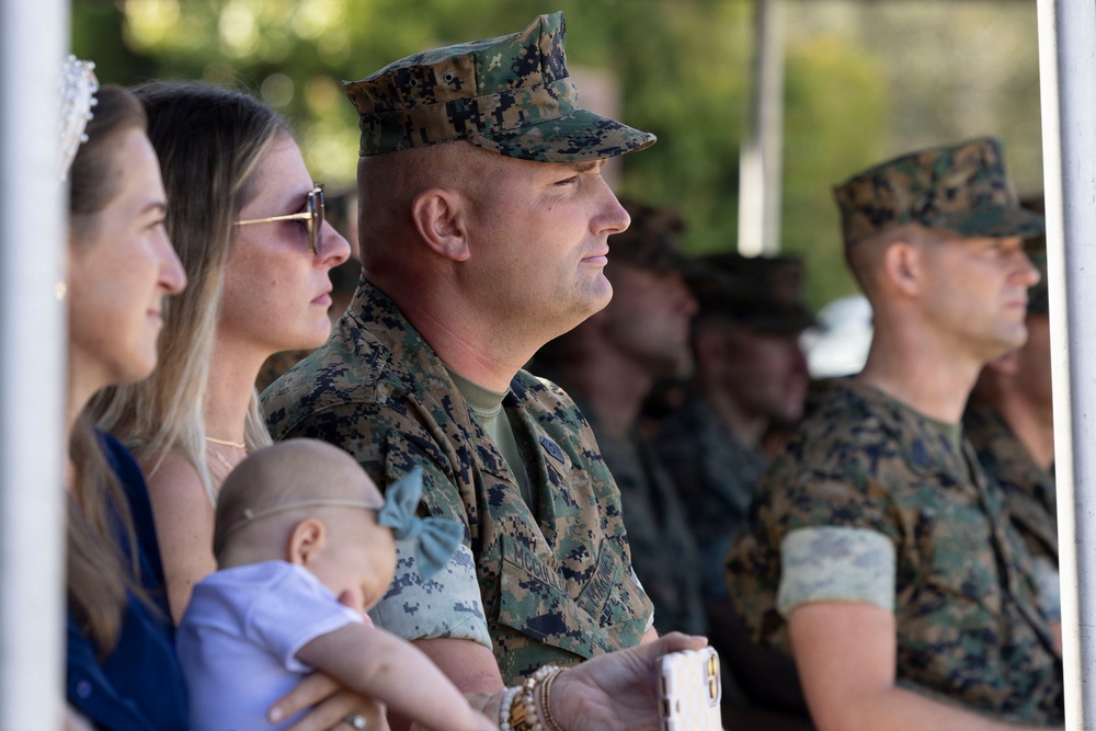 1st Battalion,1st Marine Regiment, hosts a relief and appointment ceremony