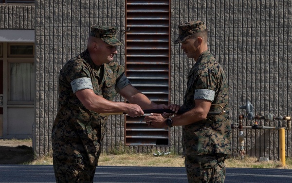 1st Battalion,1st Marine Regiment, hosts a relief and appointment ceremony