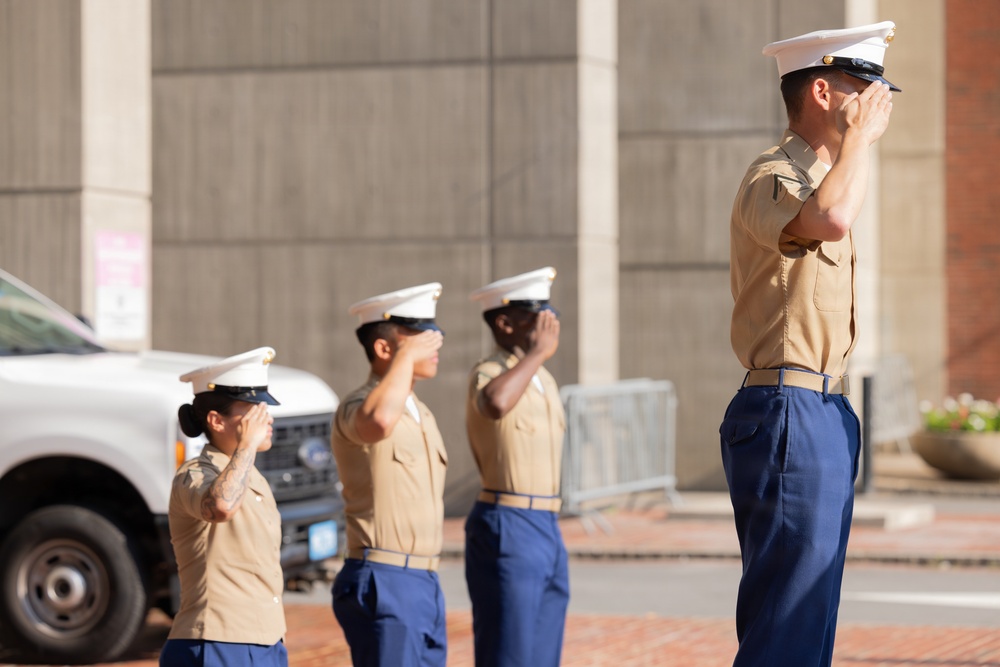Fleet Week Boston Morning Colors