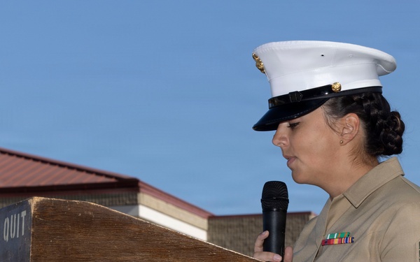 1st Battalion,1st Marine Regiment, hosts a relief and appointment ceremony