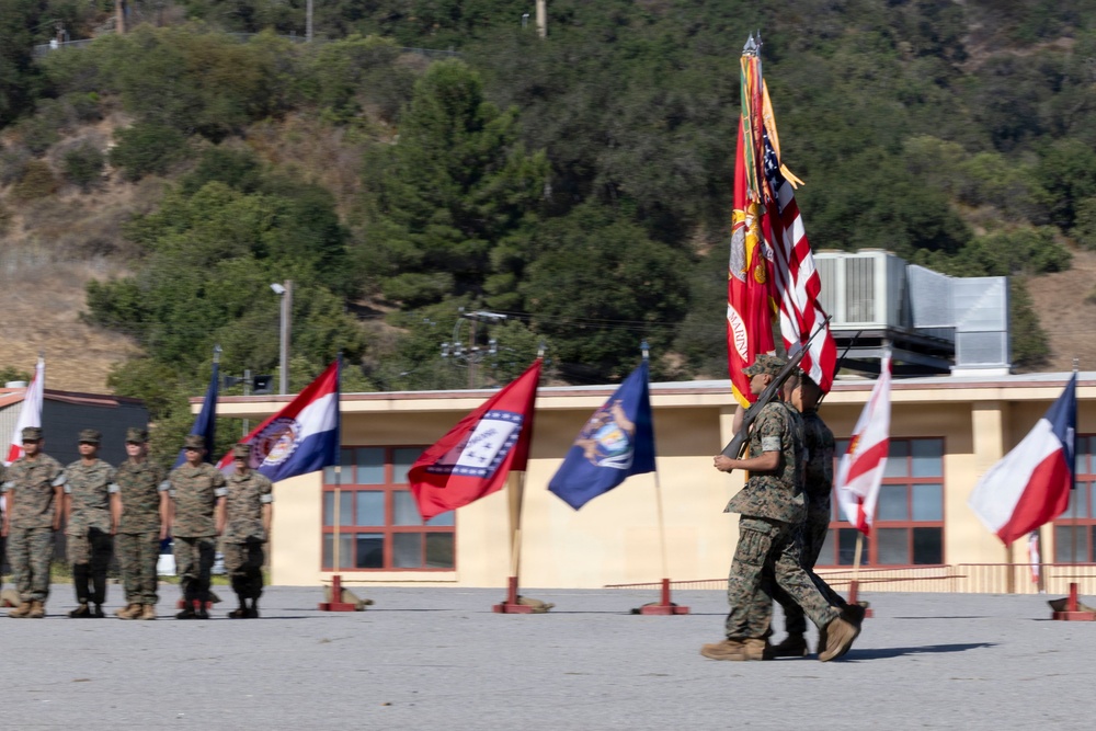 1st Battalion,1st Marine Regiment, hosts a relief and appointment ceremony