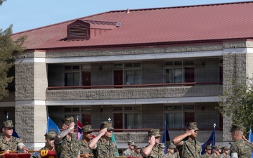 1st Battalion,1st Marine Regiment, hosts a relief and appointment ceremony