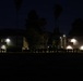 1st Combat Readiness Regiment Marines and Sailors participate in a 10k night hike