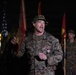1st Combat Readiness Regiment Marines and Sailors participate in a 10k night hike