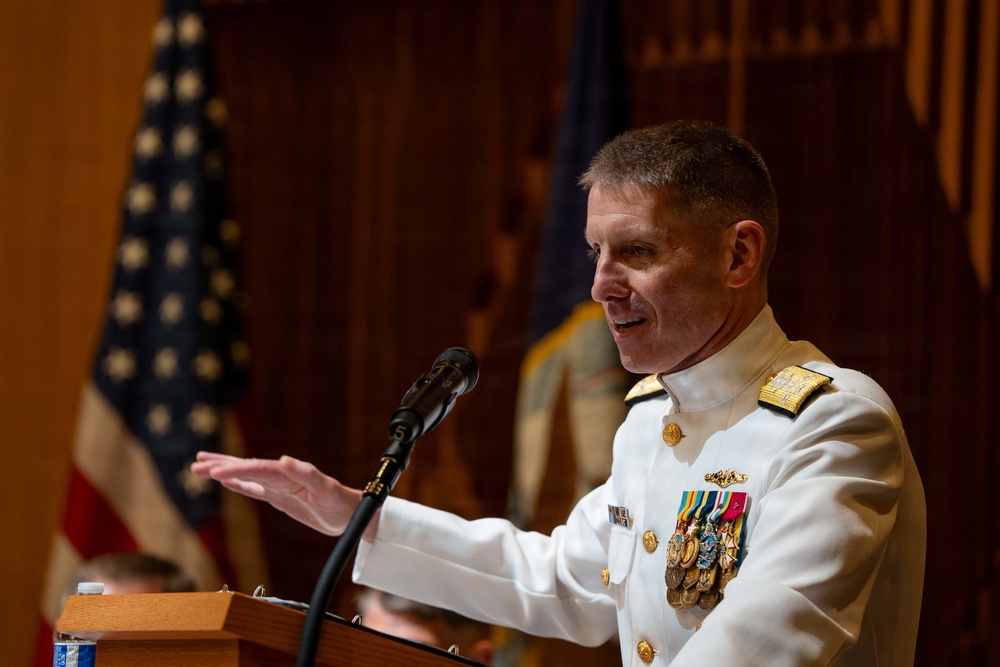 Rear Adm. Figanbaum Relieves Rear Adm.  Nash as Commander, Submarine Group 9
