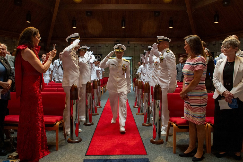 Rear Adm. Figanbaum Relieves Rear Adm.  Nash as Commander, Submarine Group 9