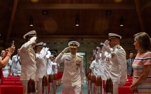 Rear Adm. Figanbaum Relieves Rear Adm.  Nash as Commander, Submarine Group 9