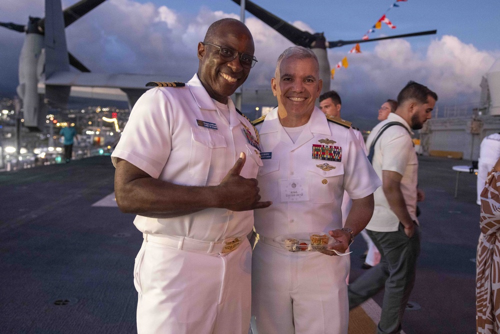 USS Essex hosts 4th of July reception