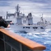 Canadian Halifax-class frigate Regina (FFH 334) participates in a replenishment at sea with HMNZS Aotearoa (A11)