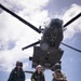 Canadian members of RCN Halifax Class Frigate Regina (FFH 334) participate in hoist exercises with Canadian Helicopter CH-144 Cyclone