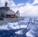 Canadian members of RCN Halifax Class Frigate Regina (FFH 334) participate in replenishment at sea with HMNZS Aotearoa (A11)