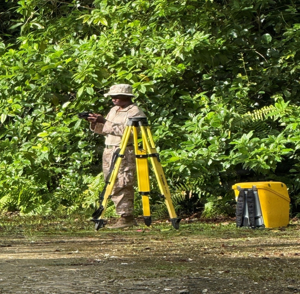 MCED-P 26.1 surveys key road on Peleliu